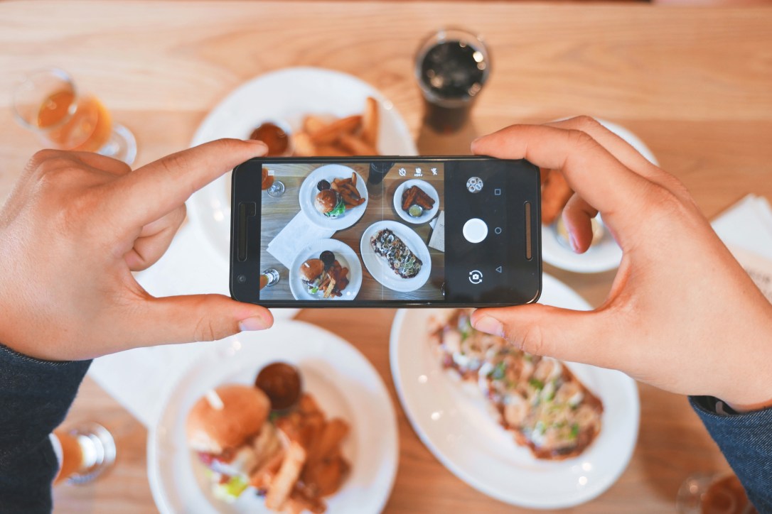 Picture of iPhone and Food